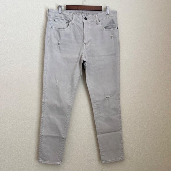 American Eagle Outfitters Other - American Eagle Airflex+ Mens Gray Slim Straight Jeans Size 34x30 Distressed